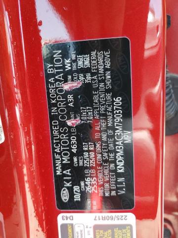 KNDPM3AC3M7903706 KIA Sportage Lx