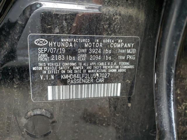 VIN KMHD84LF2LU997027 2020 HYUNDAI ELANTRA no.12