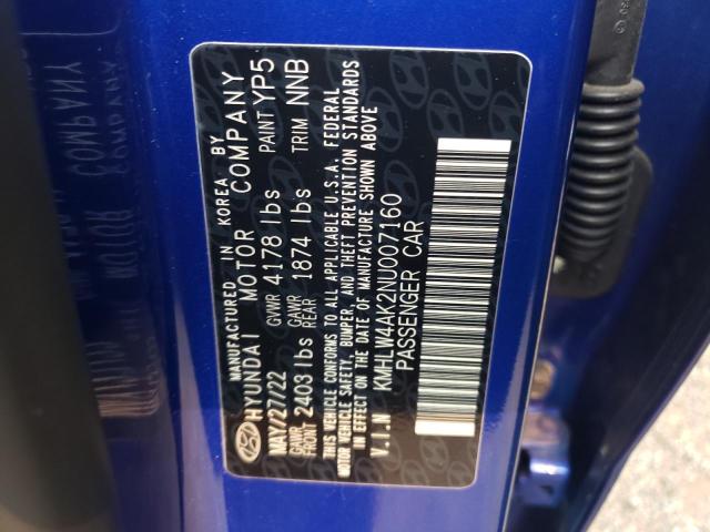 2022 HYUNDAI ELANTRA N - KMHLW4AK2NU007160