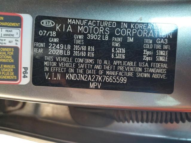KNDJN2A27K7665599 KIA Soul