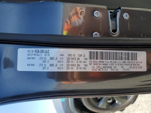 1C4PJLLX0KD344302 Jeep Cherokee Latitude Plus