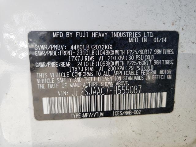 JF2SJAAC7EH555087 Subaru Forester 2.5i