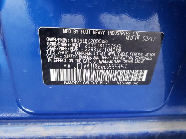 JF1VA1B65H9836457 Subaru WRX