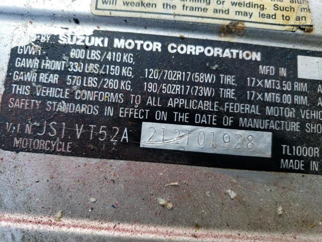 2001 SUZUKI TL1000 R JS1VT52A212101928