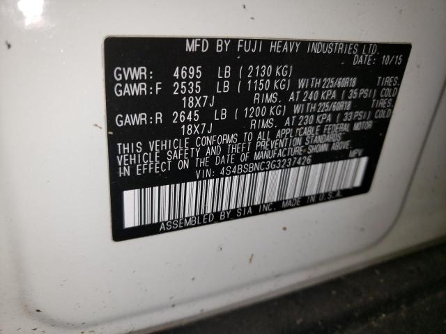 4S4BSBNC3G3237426 Subaru Outback 2.5i Limited