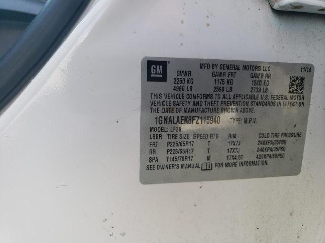 1GNALAEK8FZ115940 Chevrolet EQUINOX LS