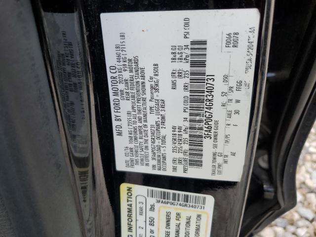3FA6P0G74GR340731 Ford FUSION S