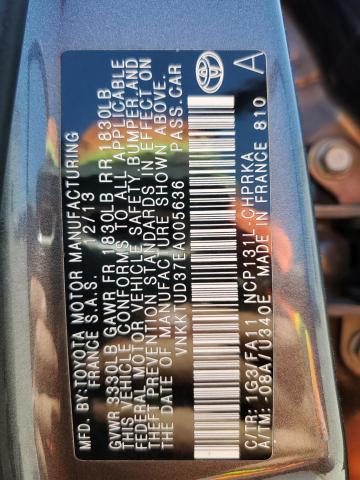 VNKKTUD37EA005636 Toyota Yaris