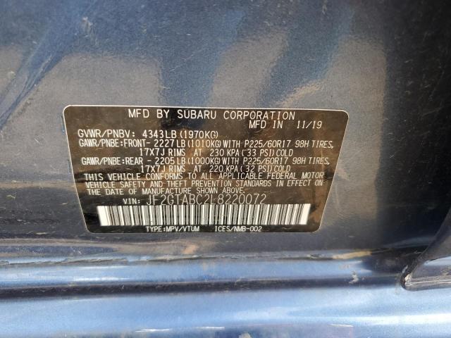 JF2GTABC2L8220072 Subaru Crosstrek