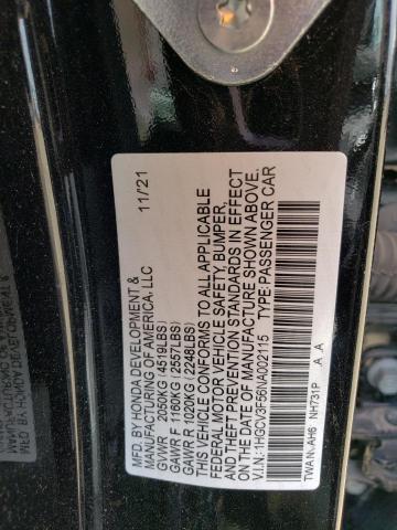 1HGCV3F56NA002115 Honda Accord HYB 13