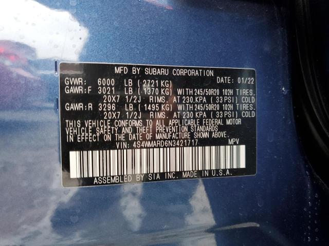 4S4WMARD6N3421717 Subaru Ascent Touring