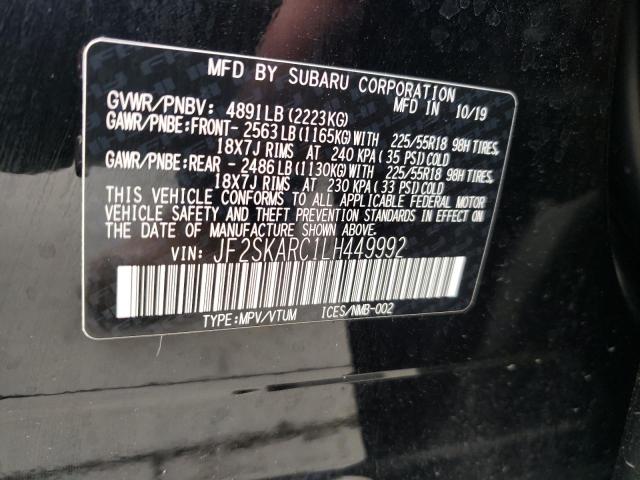 2020 SUBARU FORESTER S - JF2SKARC1LH449992