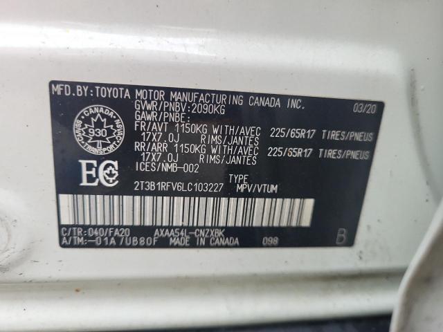 2020 TOYOTA RAV4 LE - 2T3B1RFV6LC103227