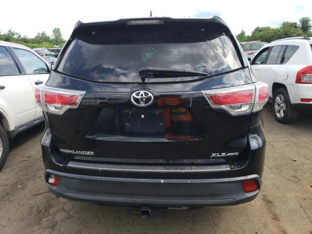 VIN 5TDJKRFHXES049162 2014 Toyota Highlander, Xle no.6