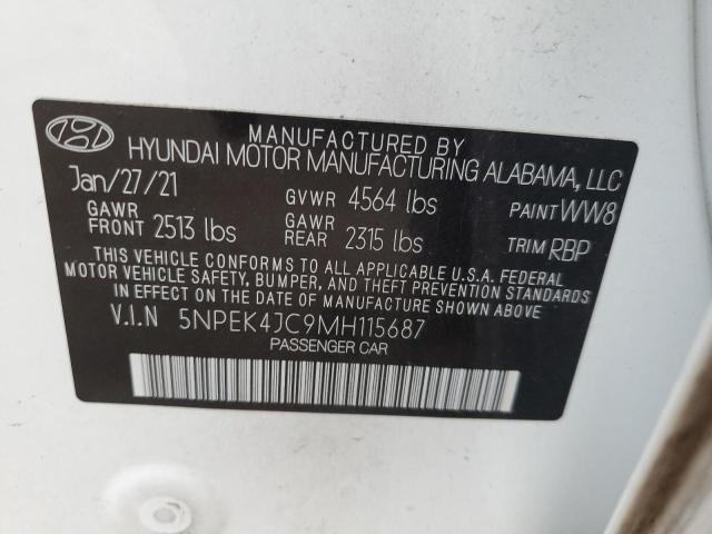 2021 HYUNDAI SONATA N L - 5NPEK4JC9MH115687