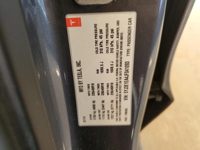 5YJ3E1EA4JF041093 Tesla MODEL 3