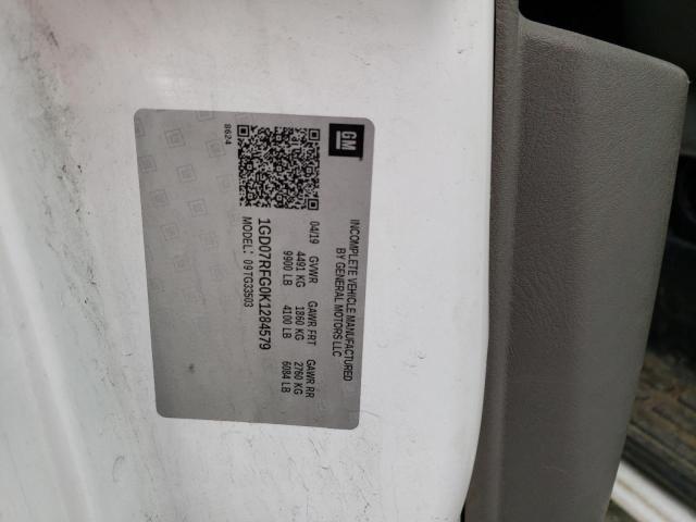 2019 GMC SAVANA CUT 1GD07RFG0K1284579