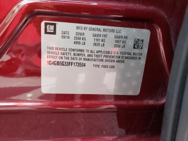 1G4GB5G33FF173504 Buick Lacrosse