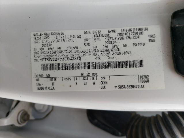 1FT8W3BT3JEB42356 Ford F350 Super Duty