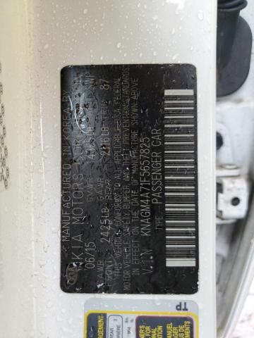 KNAGM4A71F5657825 KIA Optima Lx