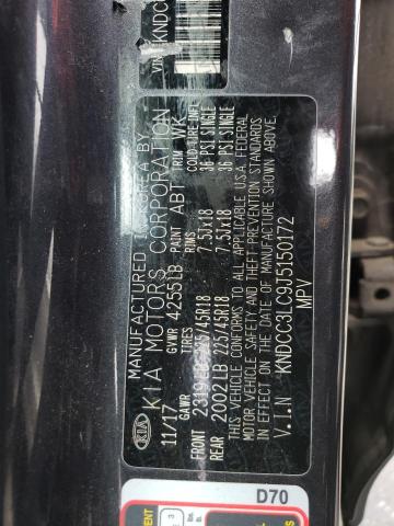 KNDCC3LC9J5150172 KIA NIRO EX