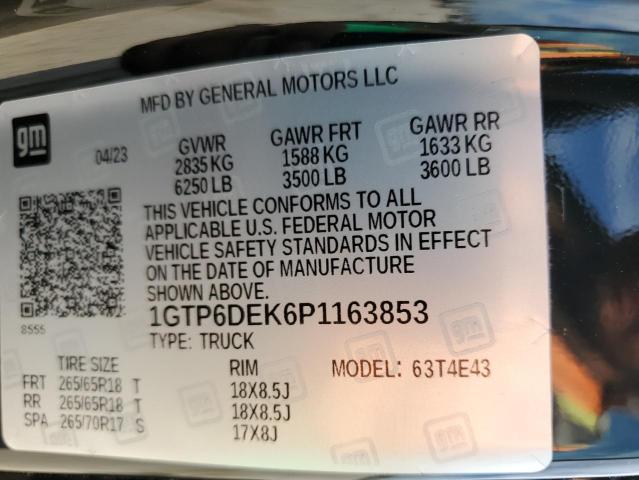 2023 GMC CANYON AT4 1GTP6DEK6P1163853