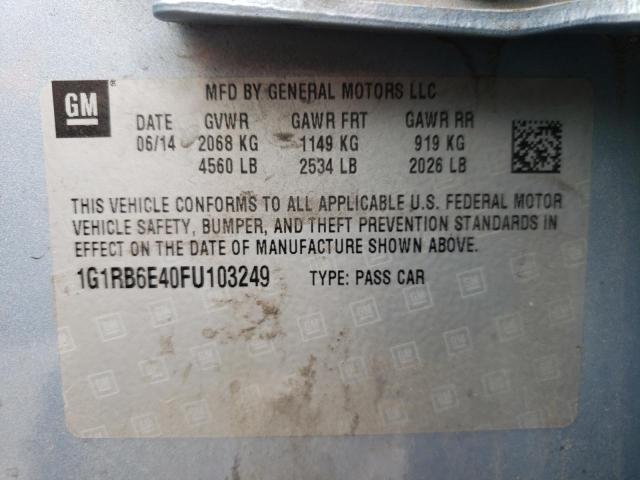 VIN 1G1RB6E40FU103249 2015 Chevrolet Volt no.13