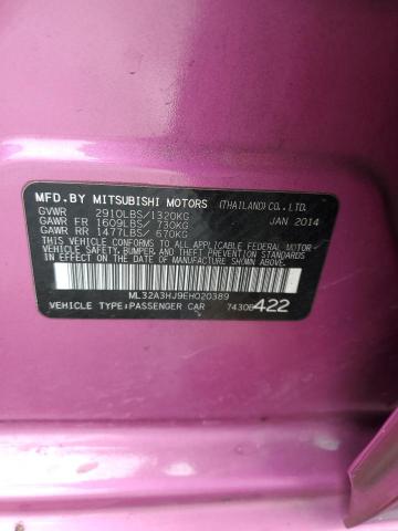 ML32A3HJ9EH020389 Mitsubishi MIRAGE DE