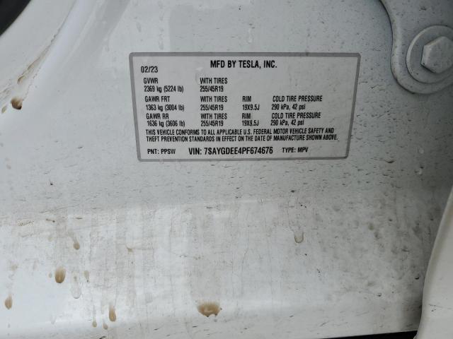 7SAYGDEE4PF674676 Tesla Model Y
