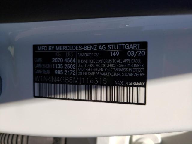 W1N4N4GB8MJ116315 Mercedes-Benz GLA 250