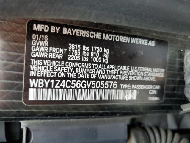WBY1Z4C56GV505576 BMW I3 REX