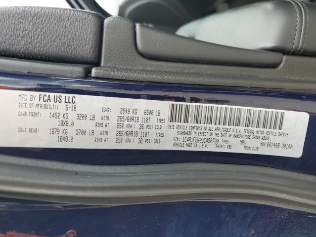 1C4RJFBG0JC450720 Jeep Grand Cherokee Limited