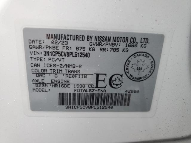 2023 NISSAN KICKS SV - 3N1CP5CV8PL512540