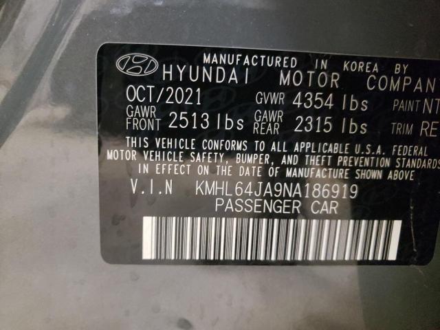 KMHL64JA9NA186919 Hyundai SONATA SEL