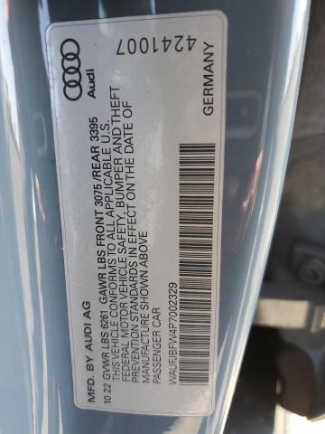 2023 AUDI E-TRON GT WAUFJBFW4P7002329