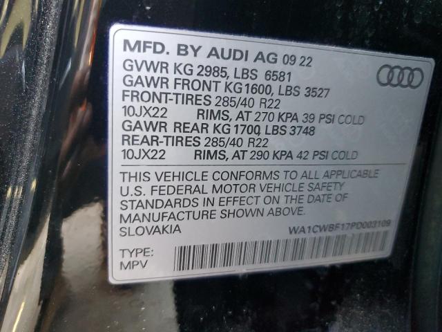 2023 AUDI SQ8 PRESTI - WA1CWBF17PD003109