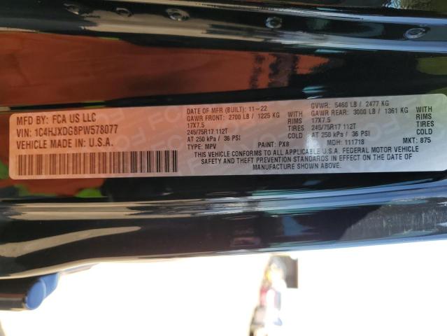 1C4HJXDG8PW578077 Jeep Wrangler Sport