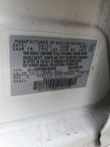 3N1AB7AP8EL657032 Nissan SENTRA S