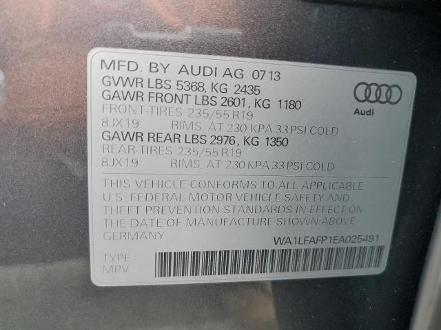 VIN WA1LFAFP1EA025491 2014 Audi Q5, Premium Plus no.13