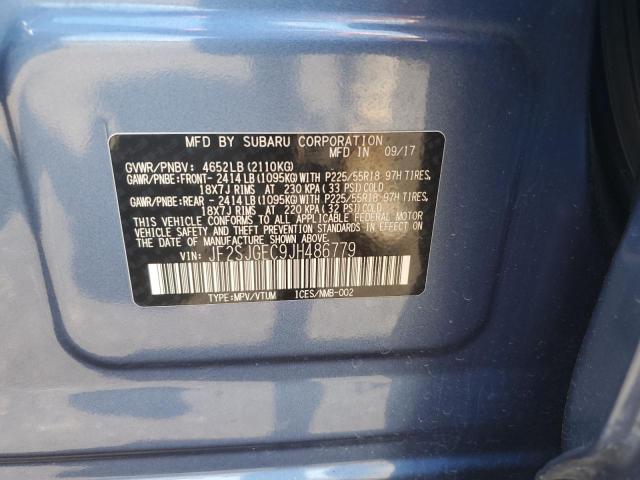 JF2SJGEC9JH486779 Subaru Forester 2.0xt Premium