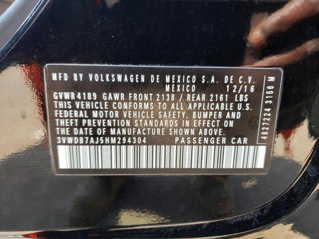 2017 VOLKSWAGEN JETTA SE - 3VWDB7AJ5HM294304