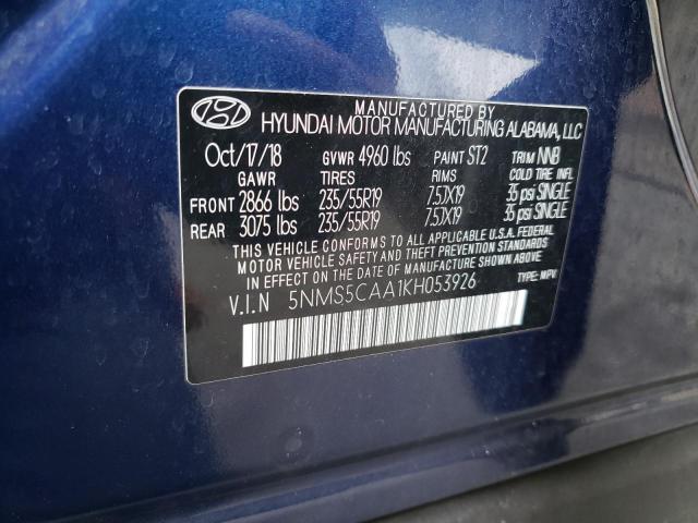 2019 HYUNDAI SANTA FE L - 5NMS5CAA1KH053926