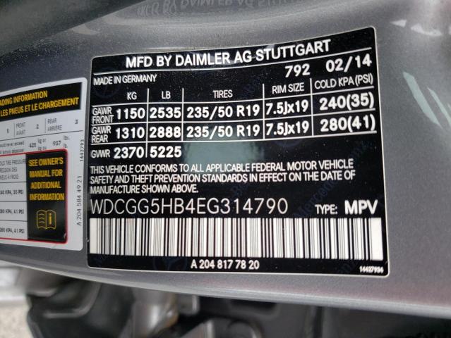 WDCGG5HB4EG314790 Mercedes-Benz GLK 350