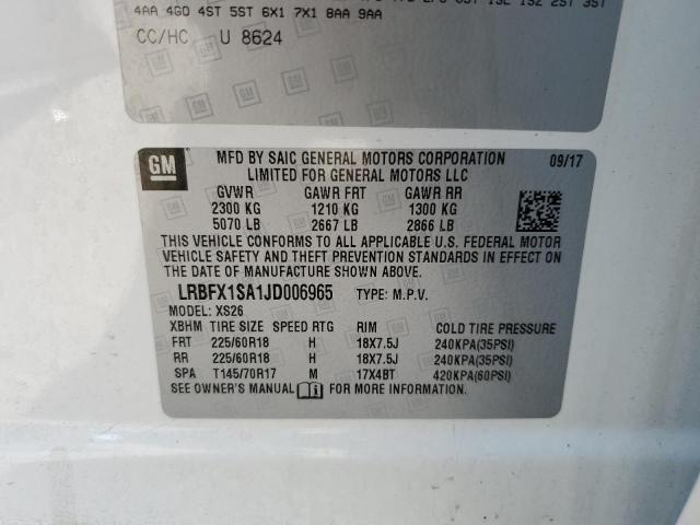 LRBFX1SA1JD006965 Buick Envision Essence
