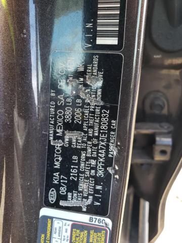 3KPFK4A7XJE180832 KIA FORTE LX