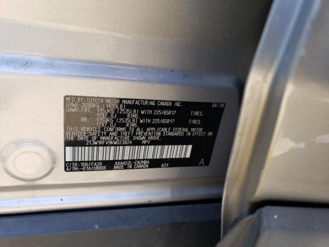 2T3W1RFV9KW023824 Toyota Rav4 Xle