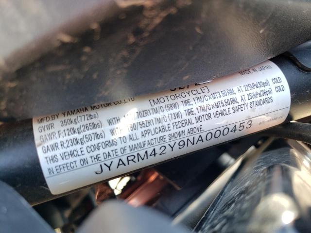 2022 YAMAHA MTM690 - JYARM42Y9NA000453