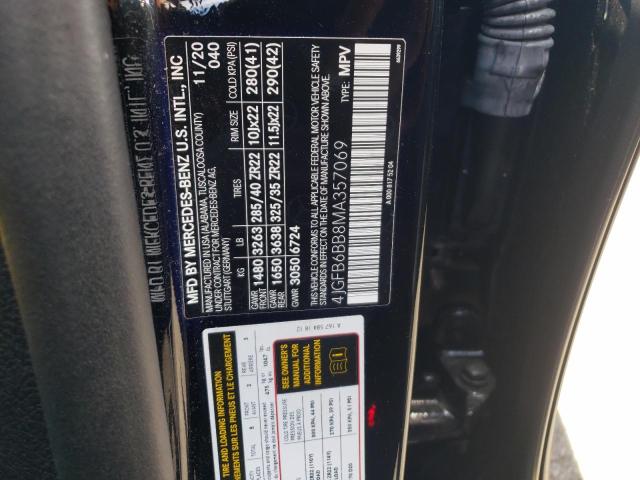 4JGFB6BB8MA357069 Mercedes-Benz Gle Amg 53 4matic