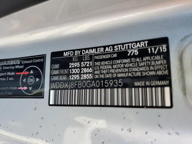 WDDXJ8FB0GA015935 Mercedes-Benz S 550