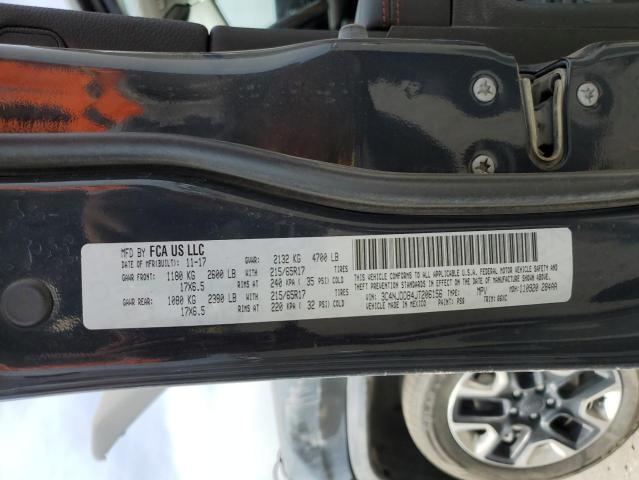 3C4NJDDB4JT206156 Jeep Compass Trailhawk